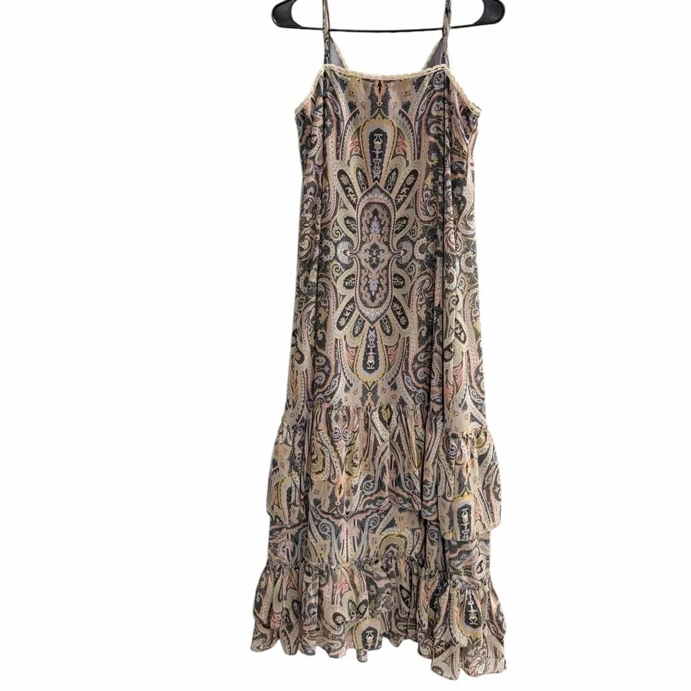 NWOT LOVE SAM Malta Paisley Maxi Dress Size Medium - Picture 4 of 12